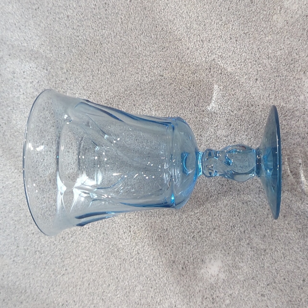 Large Fostoria Jamestown Blue Goblet